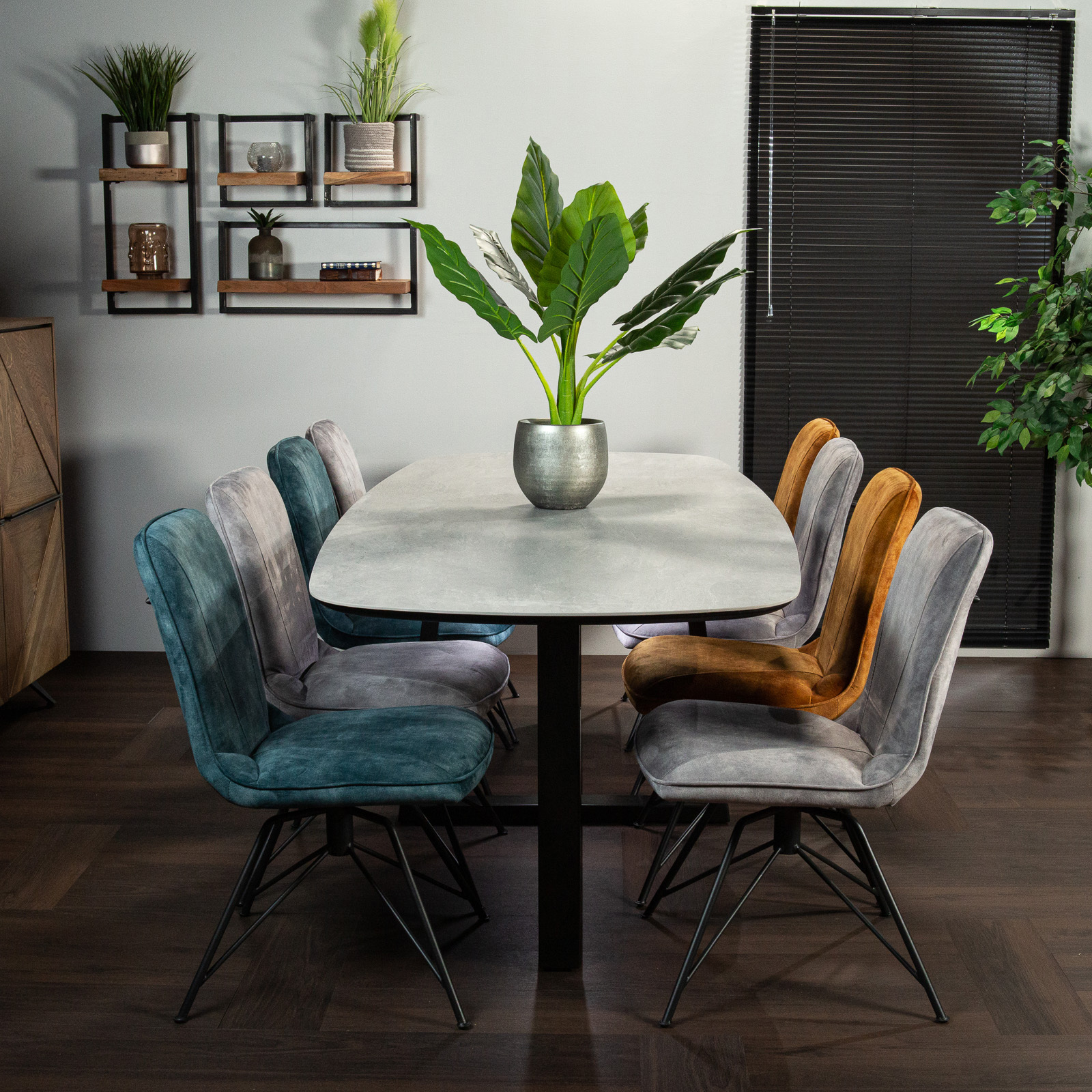 Table en céramique grise 240 cm FLORENCE