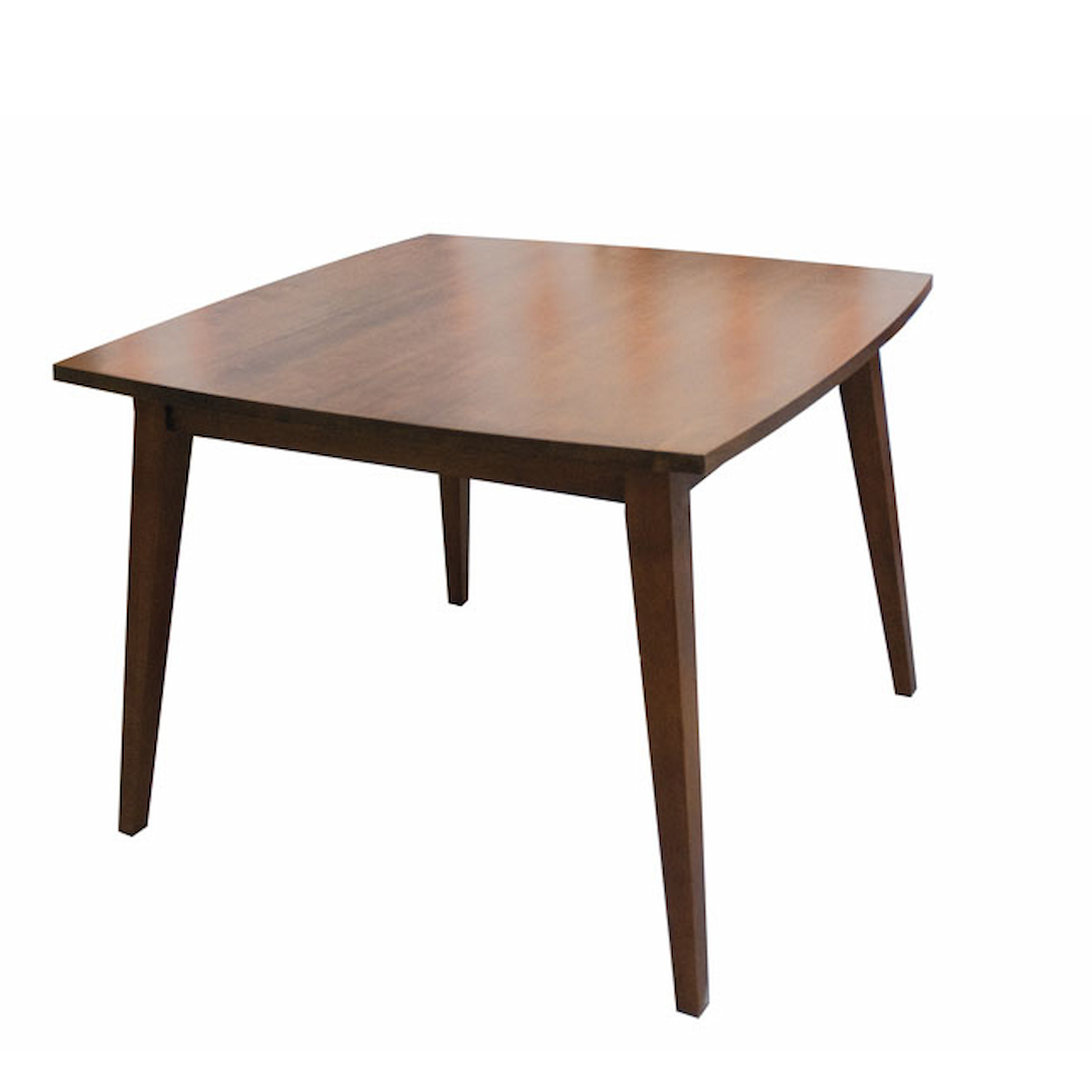 Table repas hévéa carrée 100cm SIXTIES