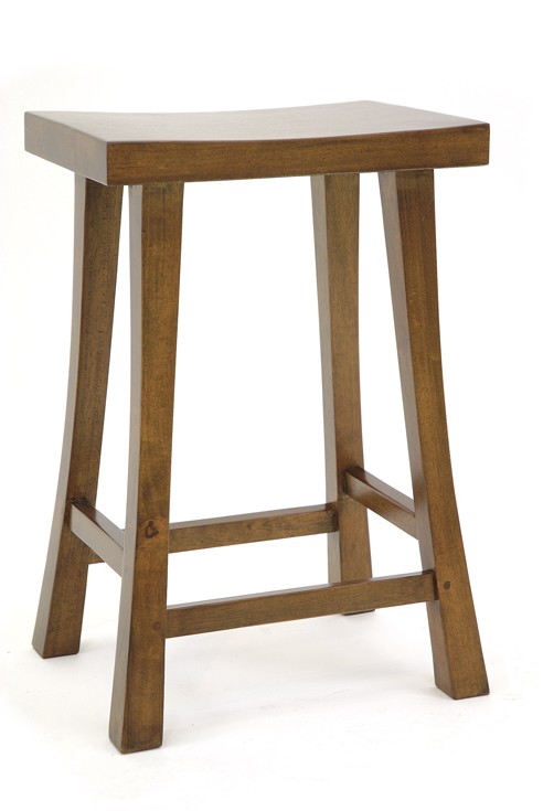 Tabouret Chinois Hévéa 41x33x61cm MAORI